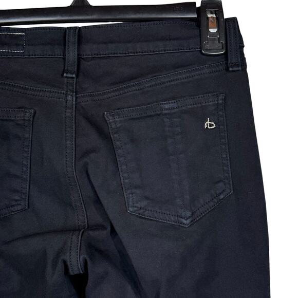 Rag & Bone SZ 26 Legging Jegging Pants Stretch Low-Rise Zip-Fly Black Plush - Picture 6 of 11